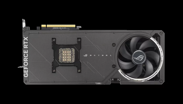 Grafikkarte ASUS ROG Astral RTX 5090 OC von unten