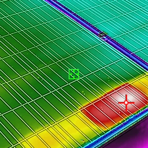 Wärmebild Solarpanel