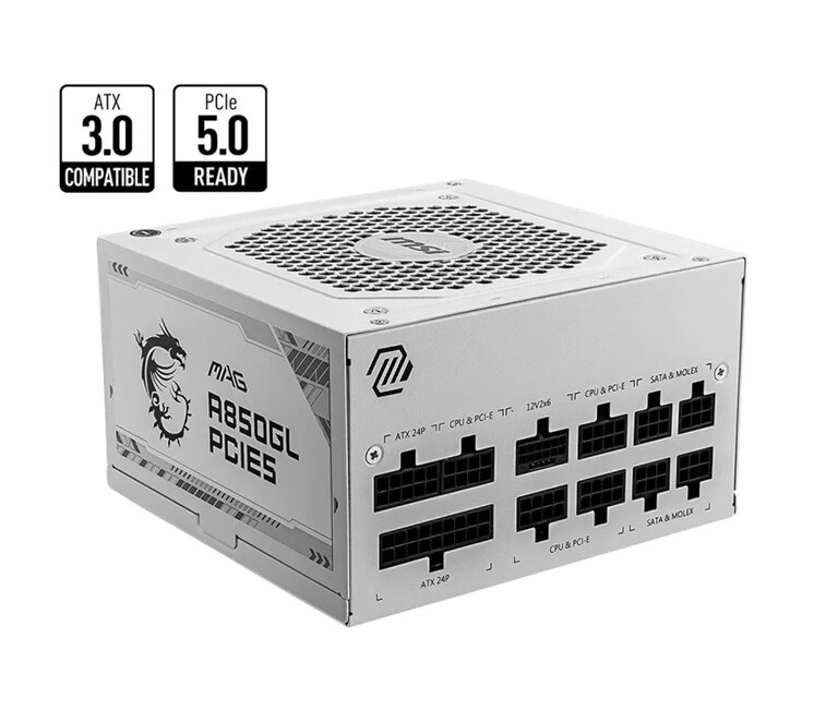 Netzteil MSI MAG A850GL PCIE5 WHITE 850W ATX 3.0