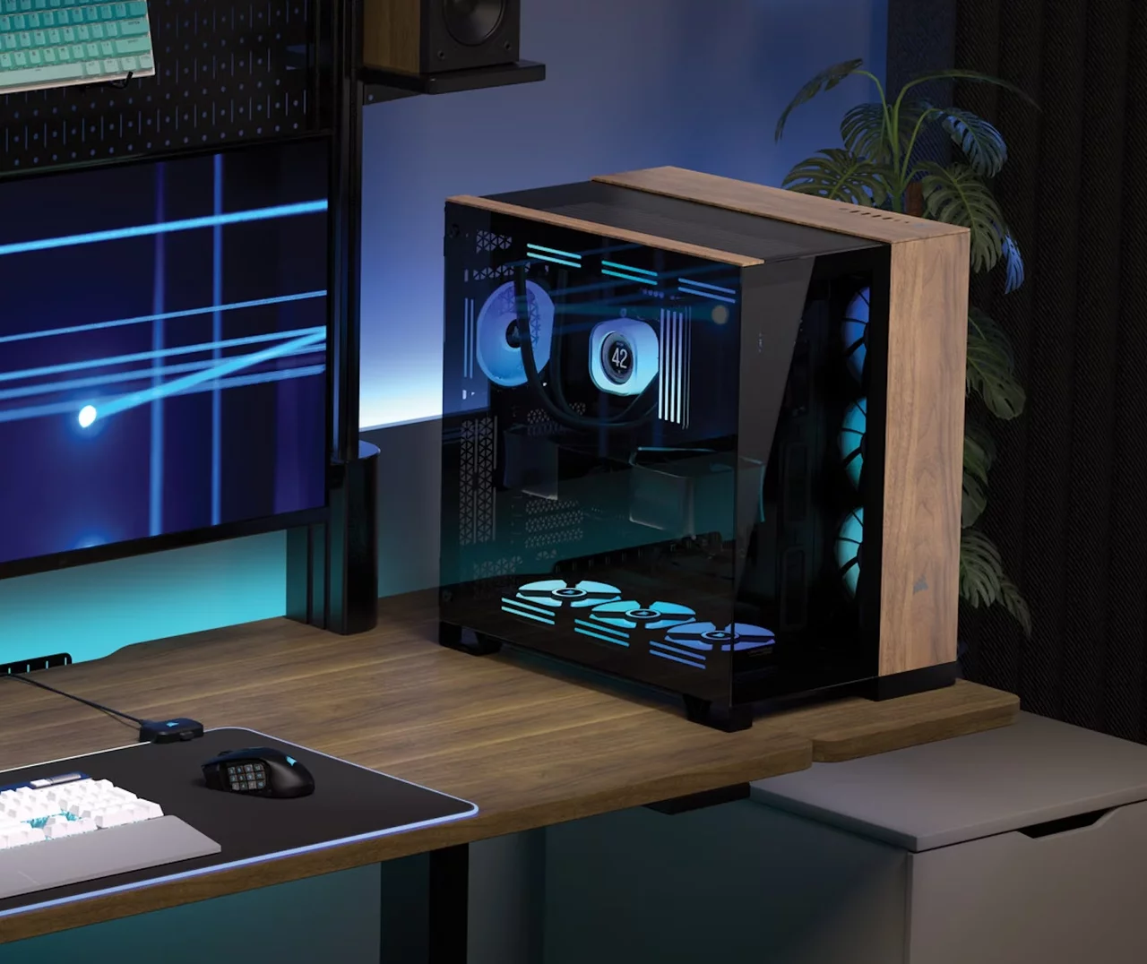 Corsair 6500X mit Holzteilen