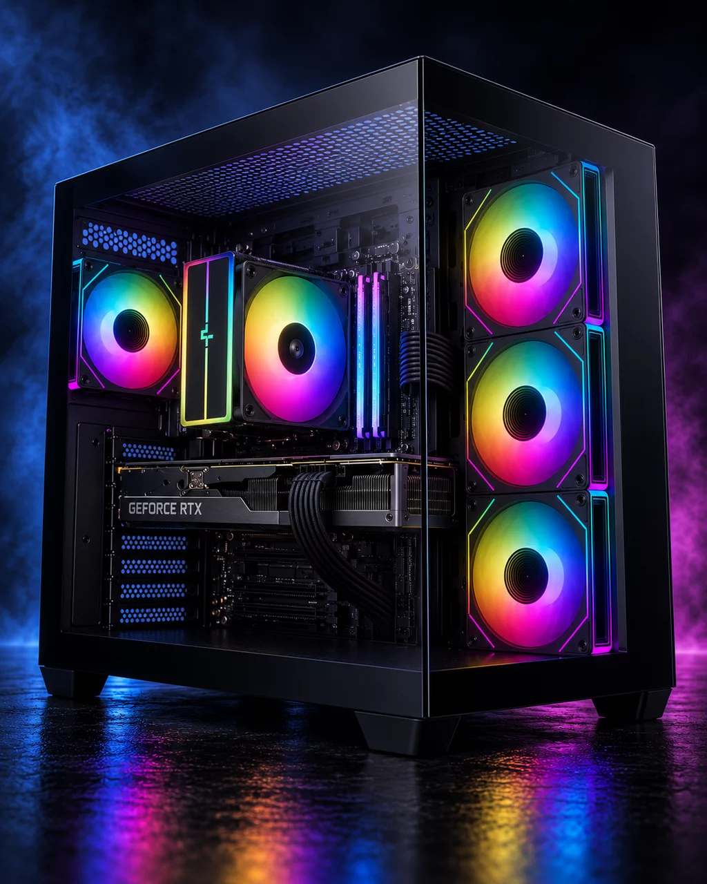Mid-Range Gaming-PC im Gahäuse DeepCool CG530 4F black