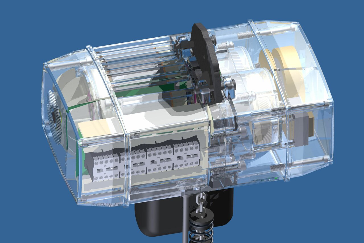 CAD-Bild eines Kettenzuges