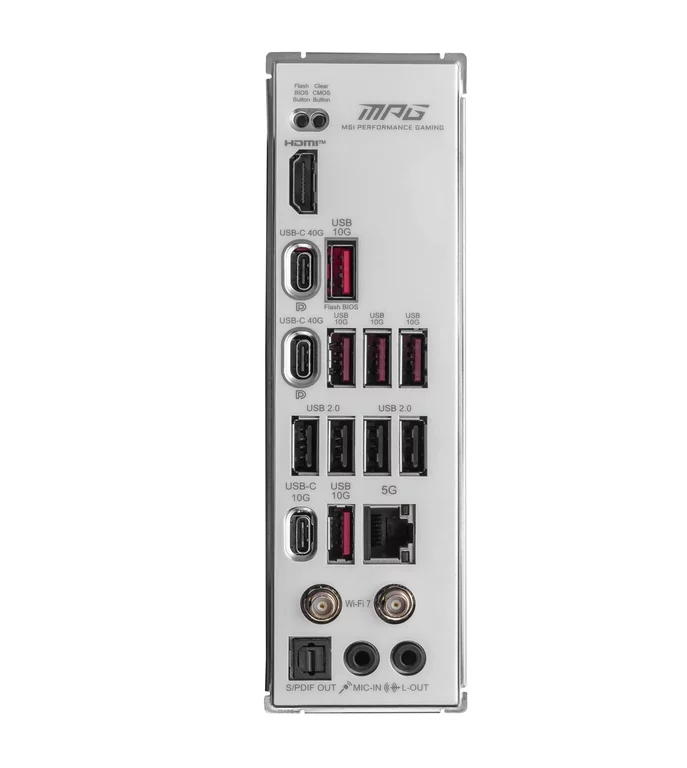 Mainboard MSI MPG X870E Edge TI WIFI I/O-Shield