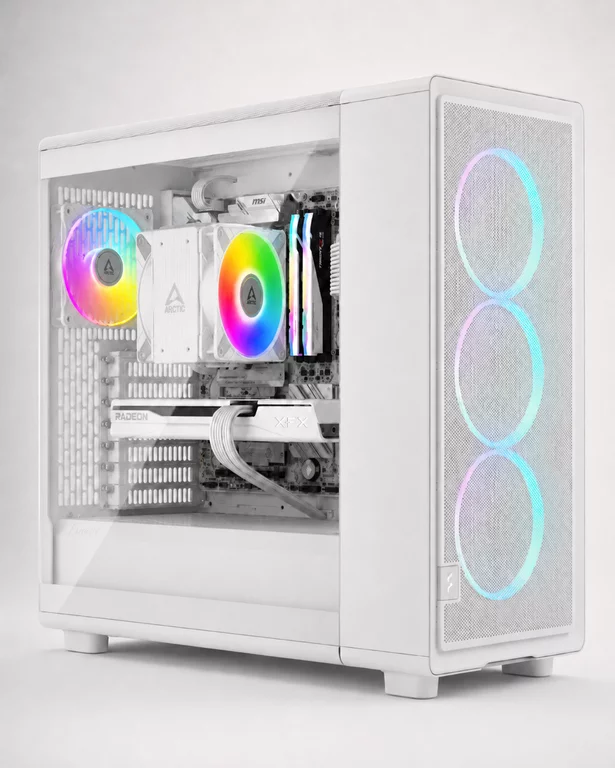 Fractal Design Epoch white TG RGB clear