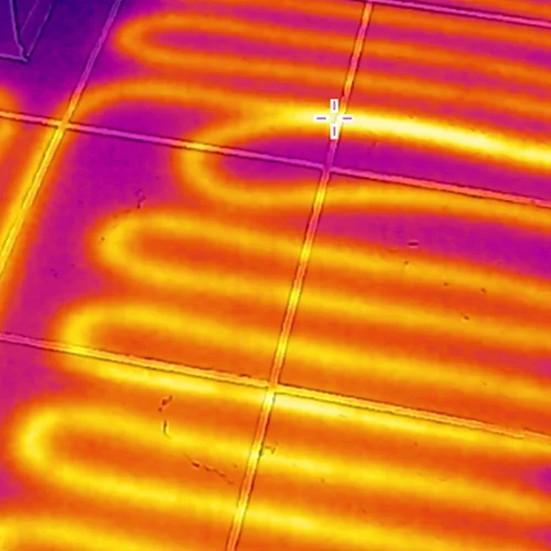 Wärmebild Fußbodenheizung