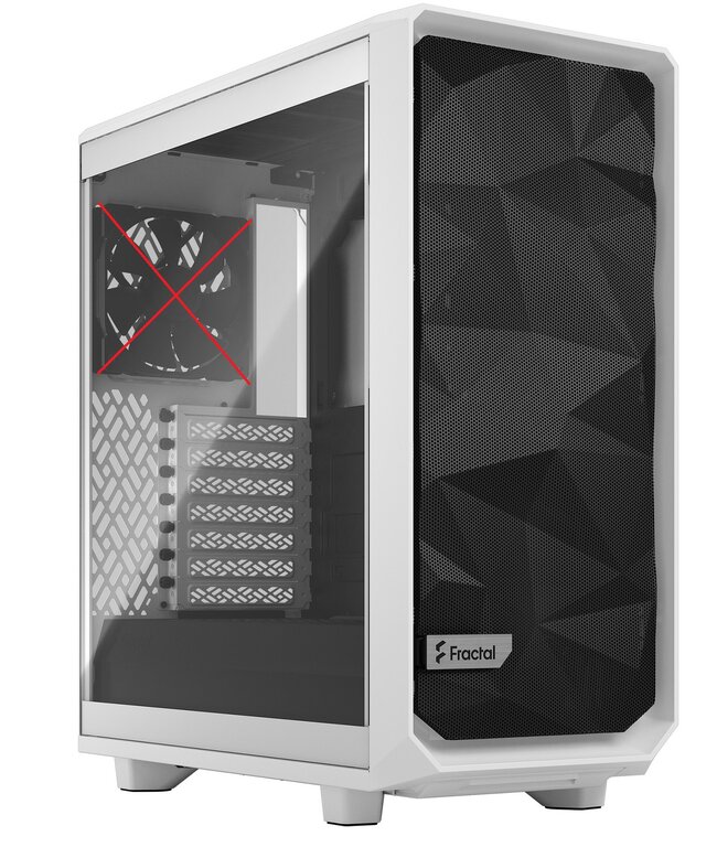 lautloser PC von der Seite, Fractal Design Meshify 2 Compact