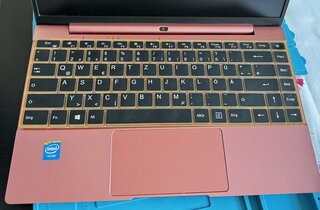 rosa Laptop DERE V14s Tastatur